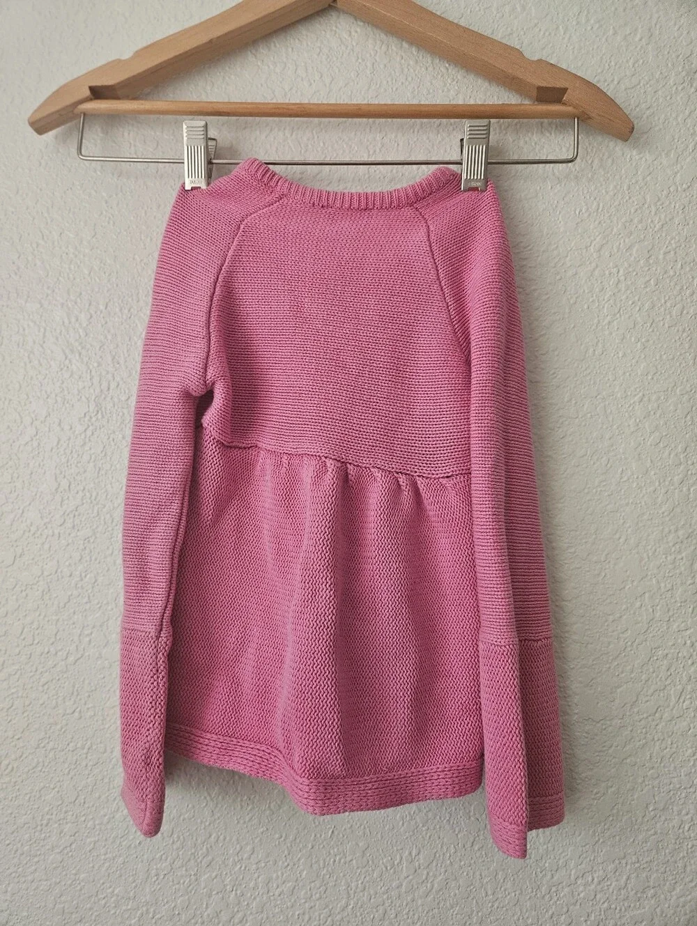 childrens place knit y2k floral embroidered pink cardigan 3t
